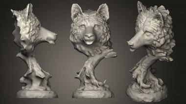 3D model Wolf Head (STL)